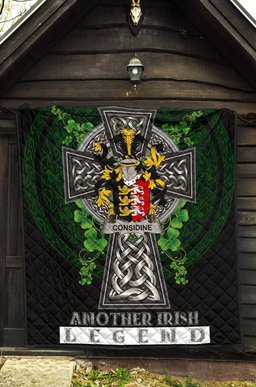 ScotsTee Shop Irish Considine or McConsidine Coat of Arms Family Crest Ireland Quilt Ireland Legend Quilt