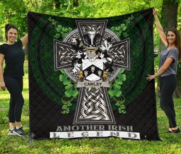 ScotsTee Shop Irish Cawley or Cauley Coat of Arms Family Crest Ireland Quilt Ireland Legend Quilt