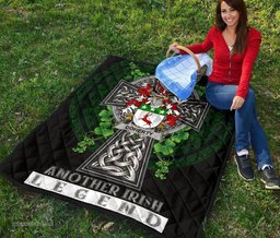 ScotsTee Shop Irish Doherty or O'Doherty Coat of Arms Family Crest Ireland Quilt Ireland Legend Quilt