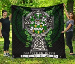 ScotsTee Shop Irish Coffey or O'Coffey Coat of Arms Family Crest Ireland Quilt Ireland Legend Quilt