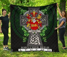 ScotsTee Shop Irish Falvey or O'Falvey Coat of Arms Family Crest Ireland Quilt Ireland Legend Quilt