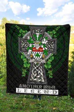 ScotsTee Shop Irish Leech Coat of Arms Family Crest Ireland Quilt Ireland Legend Quilt