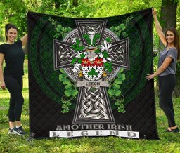 ScotsTee Shop Irish Leech Coat of Arms Family Crest Ireland Quilt Ireland Legend Quilt