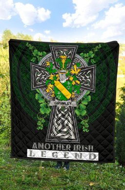 ScotsTee Shop Irish Grumley Coat of Arms Family Crest Ireland Quilt Ireland Legend Quilt