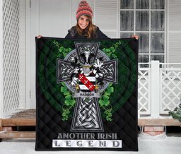ScotsTee Shop Irish Hadsor Coat of Arms Family Crest Ireland Quilt Ireland Legend Quilt