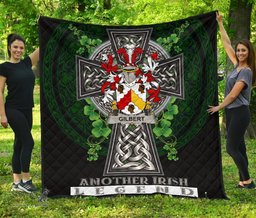 ScotsTee Shop Irish Gilbert Coat of Arms Family Crest Ireland Quilt Ireland Legend Quilt