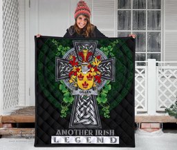 ScotsTee Shop Irish Gillen or O'Gillen Coat of Arms Family Crest Ireland Quilt Ireland Legend Quilt