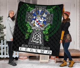 ScotsTee Shop Irish Fulton Coat of Arms Family Crest Ireland Quilt Ireland Legend Quilt