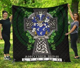 ScotsTee Shop Irish Gibson Coat of Arms Family Crest Ireland Quilt Ireland Legend Quilt