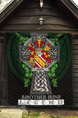 ScotsTee Shop Irish Heath Coat of Arms Family Crest Ireland Quilt Ireland Legend Quilt