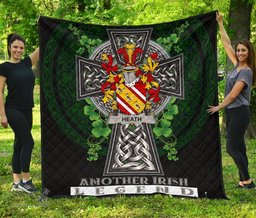 ScotsTee Shop Irish Heath Coat of Arms Family Crest Ireland Quilt Ireland Legend Quilt