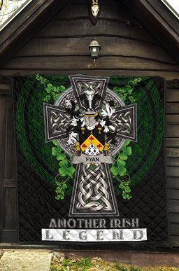 ScotsTee Shop Irish Fyan or Faghan Coat of Arms Family Crest Ireland Quilt Ireland Legend Quilt