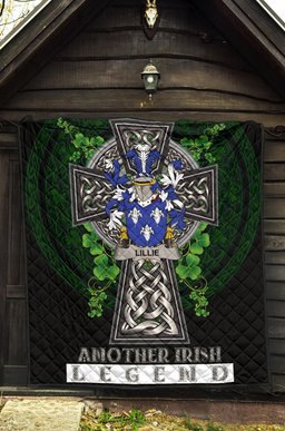 ScotsTee Shop Irish Lillie or MacLilly Coat of Arms Family Crest Ireland Quilt Ireland Legend Quilt