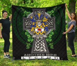 ScotsTee Shop Irish McCann Coat of Arms Family Crest Ireland Quilt Ireland Legend Quilt