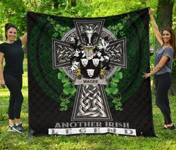 ScotsTee Shop Irish Magee or McGee Coat of Arms Family Crest Ireland Quilt Ireland Legend Quilt