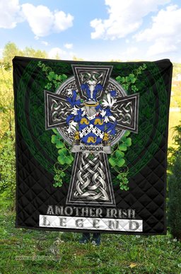 ScotsTee Shop Irish Kingdon Coat of Arms Family Crest Ireland Quilt Ireland Legend Quilt