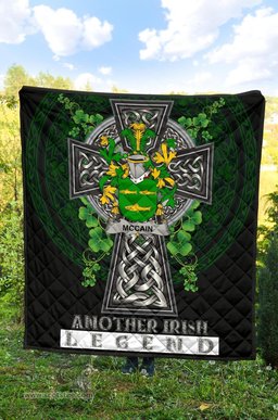 ScotsTee Shop Irish McCain or O'Kane Coat of Arms Family Crest Ireland Quilt Ireland Legend Quilt