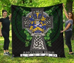 ScotsTee Shop Irish Mackey Coat of Arms Family Crest Ireland Quilt Ireland Legend Quilt