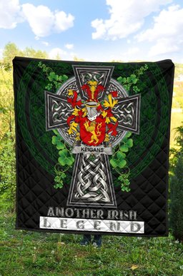 ScotsTee Shop Irish Keigans or McKeehan Coat of Arms Family Crest Ireland Quilt Ireland Legend Quilt