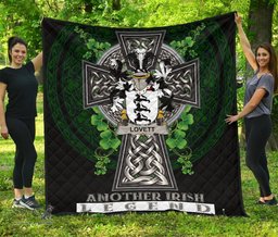 ScotsTee Shop Irish Lovett Coat of Arms Family Crest Ireland Quilt Ireland Legend Quilt