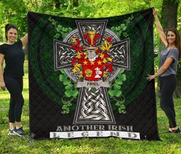 ScotsTee Shop Irish Friel or O'Friel Coat of Arms Family Crest Ireland Quilt Ireland Legend Quilt