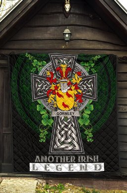 ScotsTee Shop Irish Gormley or O'Gormley Coat of Arms Family Crest Ireland Quilt Ireland Legend Quilt