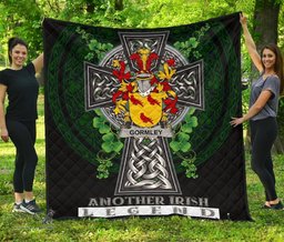 ScotsTee Shop Irish Gormley or O'Gormley Coat of Arms Family Crest Ireland Quilt Ireland Legend Quilt