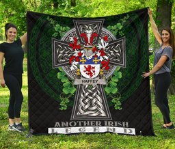 ScotsTee Shop Irish Haffey Coat of Arms Family Crest Ireland Quilt Ireland Legend Quilt
