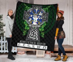 ScotsTee Shop Irish Mackesy Coat of Arms Family Crest Ireland Quilt Ireland Legend Quilt