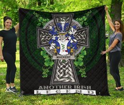 ScotsTee Shop Irish Mackesy Coat of Arms Family Crest Ireland Quilt Ireland Legend Quilt