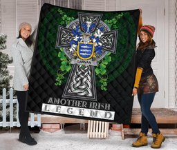 ScotsTee Shop Irish Garvan or O'Garvan Coat of Arms Family Crest Ireland Quilt Ireland Legend Quilt