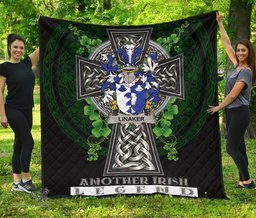 ScotsTee Shop Irish Linaker Coat of Arms Family Crest Ireland Quilt Ireland Legend Quilt