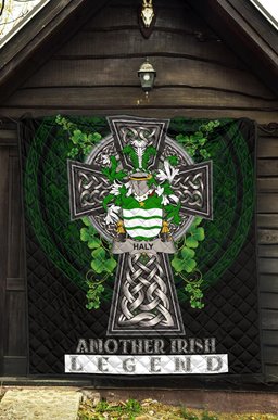 ScotsTee Shop Irish Haly Coat of Arms Family Crest Ireland Quilt Ireland Legend Quilt