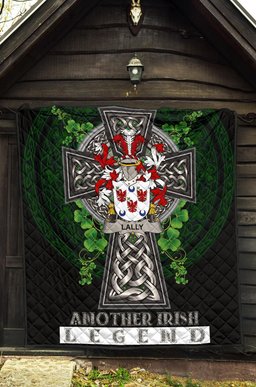 ScotsTee Shop Irish Lally or O'Mullally Coat of Arms Family Crest Ireland Quilt Ireland Legend Quilt