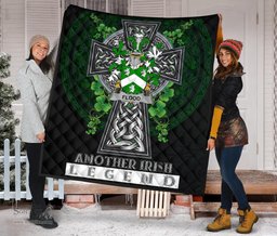 ScotsTee Shop Irish Flood Coat of Arms Family Crest Ireland Quilt Ireland Legend Quilt