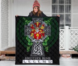 ScotsTee Shop Irish Marsh Coat of Arms Family Crest Ireland Quilt Ireland Legend Quilt
