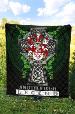 ScotsTee Shop Irish Fitz-Roe Coat of Arms Family Crest Ireland Quilt Ireland Legend Quilt