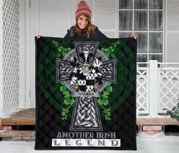 ScotsTee Shop Irish Fitz-Rice Coat of Arms Family Crest Ireland Quilt Ireland Legend Quilt