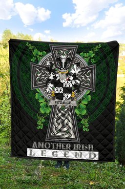 ScotsTee Shop Irish Fitz-Rice Coat of Arms Family Crest Ireland Quilt Ireland Legend Quilt