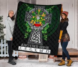 ScotsTee Shop Irish Heffernan or O'Heffernan Coat of Arms Family Crest Ireland Quilt Ireland Legend Quilt