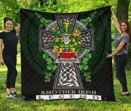 ScotsTee Shop Irish Heffernan or O'Heffernan Coat of Arms Family Crest Ireland Quilt Ireland Legend Quilt