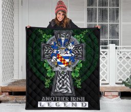 ScotsTee Shop Irish Leigh or McLaeghis Coat of Arms Family Crest Ireland Quilt Ireland Legend Quilt