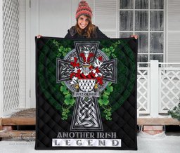 ScotsTee Shop Irish Fitz-Oliver Coat of Arms Family Crest Ireland Quilt Ireland Legend Quilt