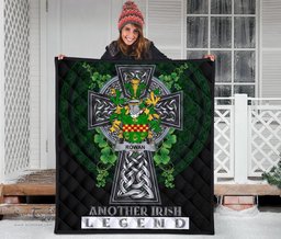 ScotsTee Shop Irish Rowan Coat of Arms Family Crest Ireland Quilt Ireland Legend Quilt