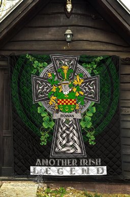 ScotsTee Shop Irish Rowan Coat of Arms Family Crest Ireland Quilt Ireland Legend Quilt