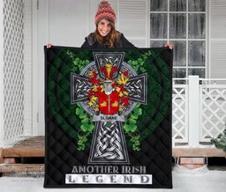 ScotsTee Shop Irish Sloane Coat of Arms Family Crest Ireland Quilt Ireland Legend Quilt