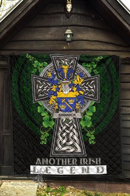 ScotsTee Shop Irish Shinnick Coat of Arms Family Crest Ireland Quilt Ireland Legend Quilt