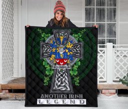ScotsTee Shop Irish McLoughlin or Loughlin Coat of Arms Family Crest Ireland Quilt Ireland Legend Quilt