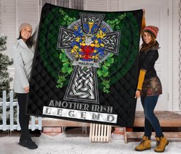 ScotsTee Shop Irish Walron Coat of Arms Family Crest Ireland Quilt Ireland Legend Quilt
