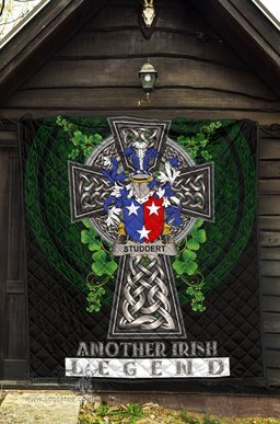 ScotsTee Shop Irish Studdert Coat of Arms Family Crest Ireland Quilt Ireland Legend Quilt